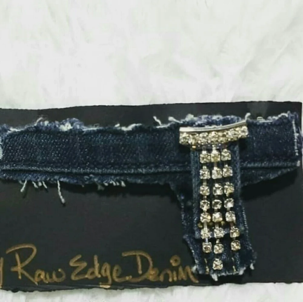 Tasty Raw Edge Embellished Denim & Lina Ha…
